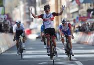 <p>The reigning Tour de France champion, <a href="https://www.bicycling.com/tour-de-france/a34088558/who-is-tadej-pogacar/" rel="nofollow noopener" target="_blank" data-ylk="slk:Tadej Pogačar;elm:context_link;itc:0;sec:content-canvas" class="link ">Tadej Pogačar</a> comes into this year’s race as the overall favorite. And for good reason: the 22-year-old has won almost every race he’s entered so far this season, including the UAE Tour, Tirreno Adriatico, and Liège-Bastogne-Liège. Like many riders this year, the Slovenian took a break from racing in order to prepare for the Tour, but came back just in time to dominate the Tour of Slovenia. </p><p>Seemingly unstoppable, his only weakness might be the fact that he won’t surprise anyone this year. Riding his first Tour de France at only 21-years-old last year, he wasn’t considered a favorite to win the race overall, and thus was given a bit too much freedom during the first half of the race. The competition will do him no such favors this year, but luckily his team has added a few reinforcements to help, including Marc Hirschi, who won a stage last year, and Rafał Majka, a two-time winner of the Tour’s King of the Mountains competition.<br><strong><br><em>[<a href="https://www.bicycling.com/tour-de-france/g22142707/tour-de-france-greatest-moments/" rel="nofollow noopener" target="_blank" data-ylk="slk:The Greatest Moments in Tour de France History;elm:context_link;itc:0;sec:content-canvas" class="link ">The Greatest Moments in Tour de France History</a>]</em></strong></p>