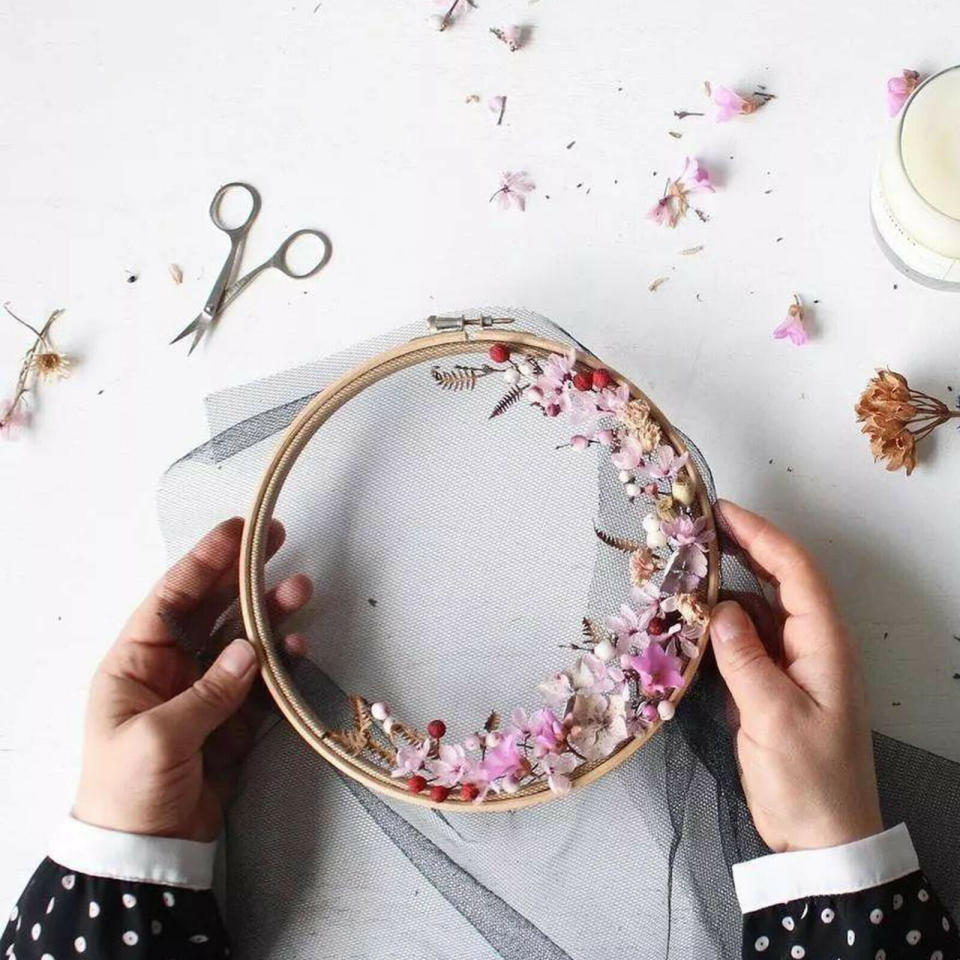 An embroidery hoop (eBay/PA)