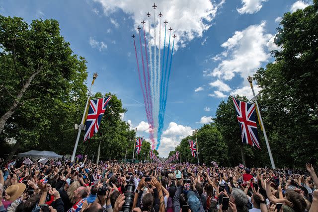 <p>Chris J Ratcliffe/Getty</p> Trooping the Colour 2022