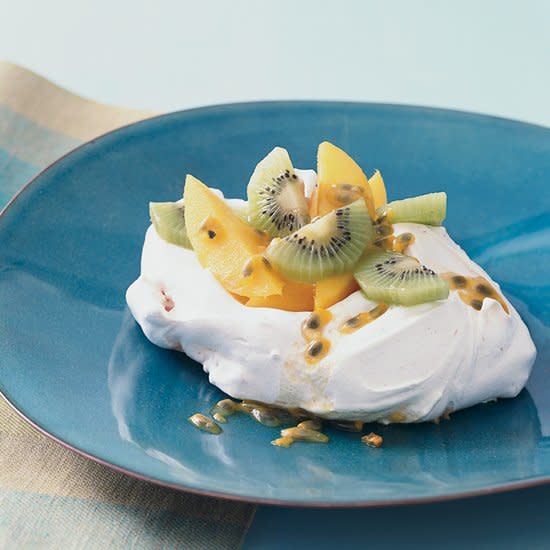 Coconut Pavlovas with Tropical Fruit