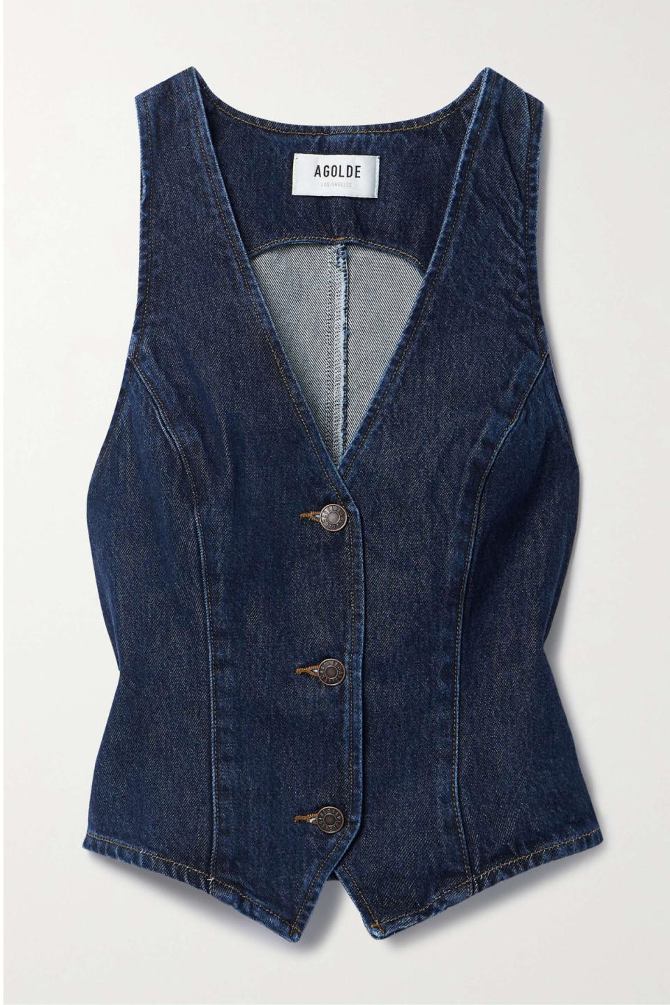 AGOLDE Heller Recycled Denim Vest