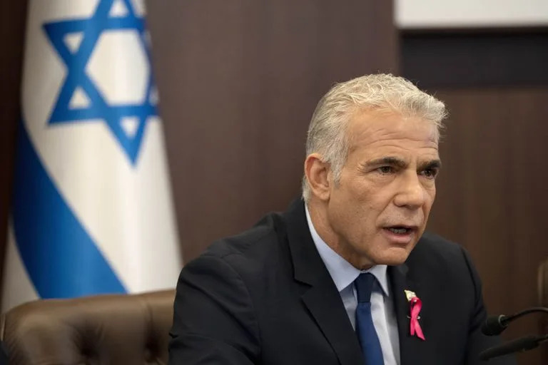 El primer ministro israelí, Yair Lapid