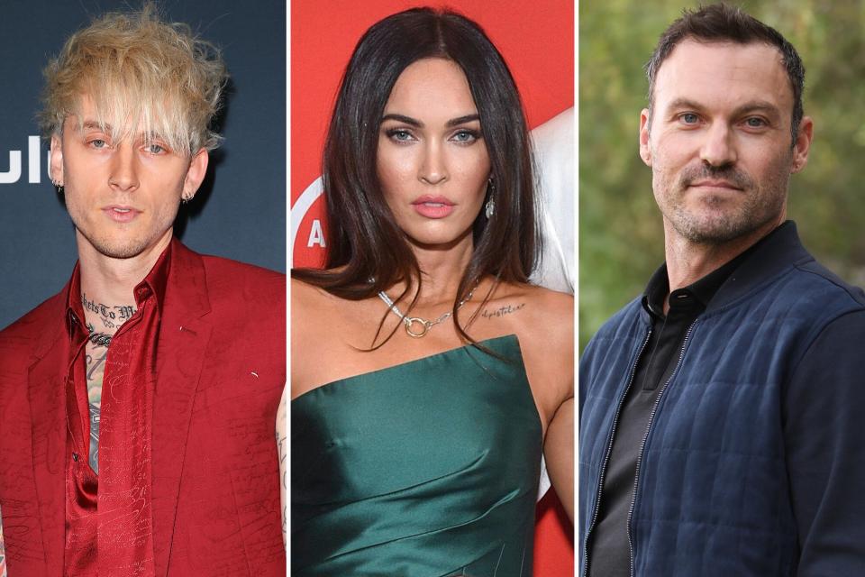 machine gun kelly, megan fox, brian austin green