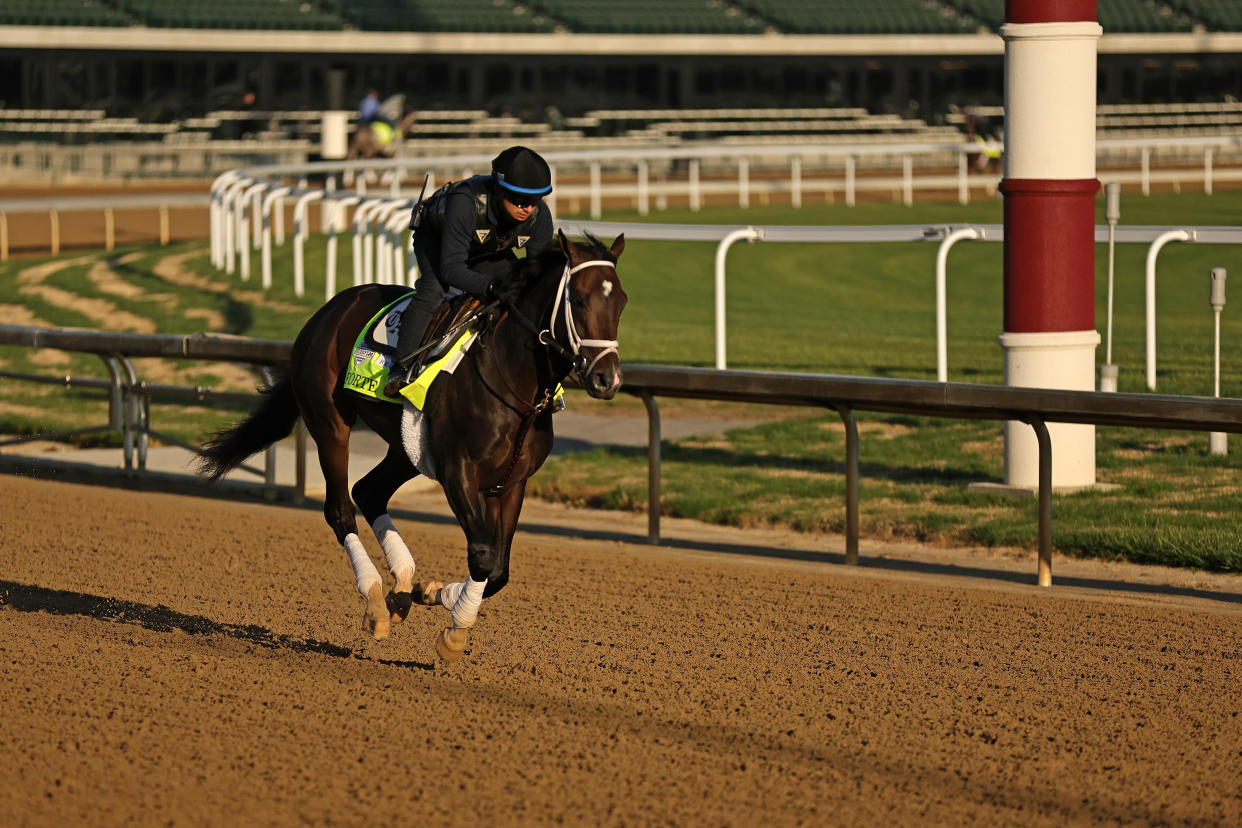 Forte on a morning workout. (Stacy Revere/Getty Images)