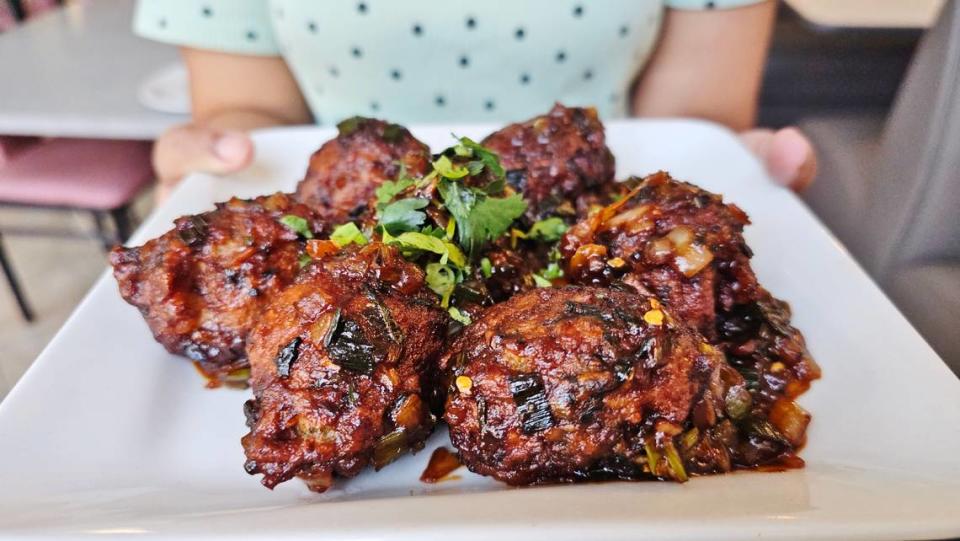 Vegetable manchurian from King of Spicy.