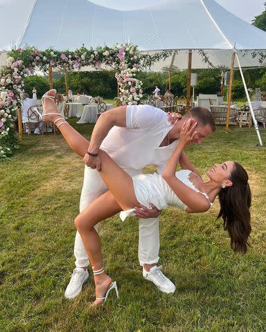 <p>Olivia Culpo/Instagram</p> Christian McCaffrey and Olivia Culpo