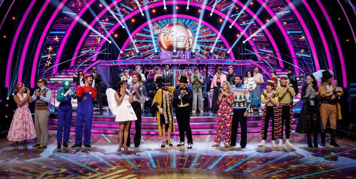 strictly come dancing 2023 couples line up for the week 3 show wearing movie themed costumes