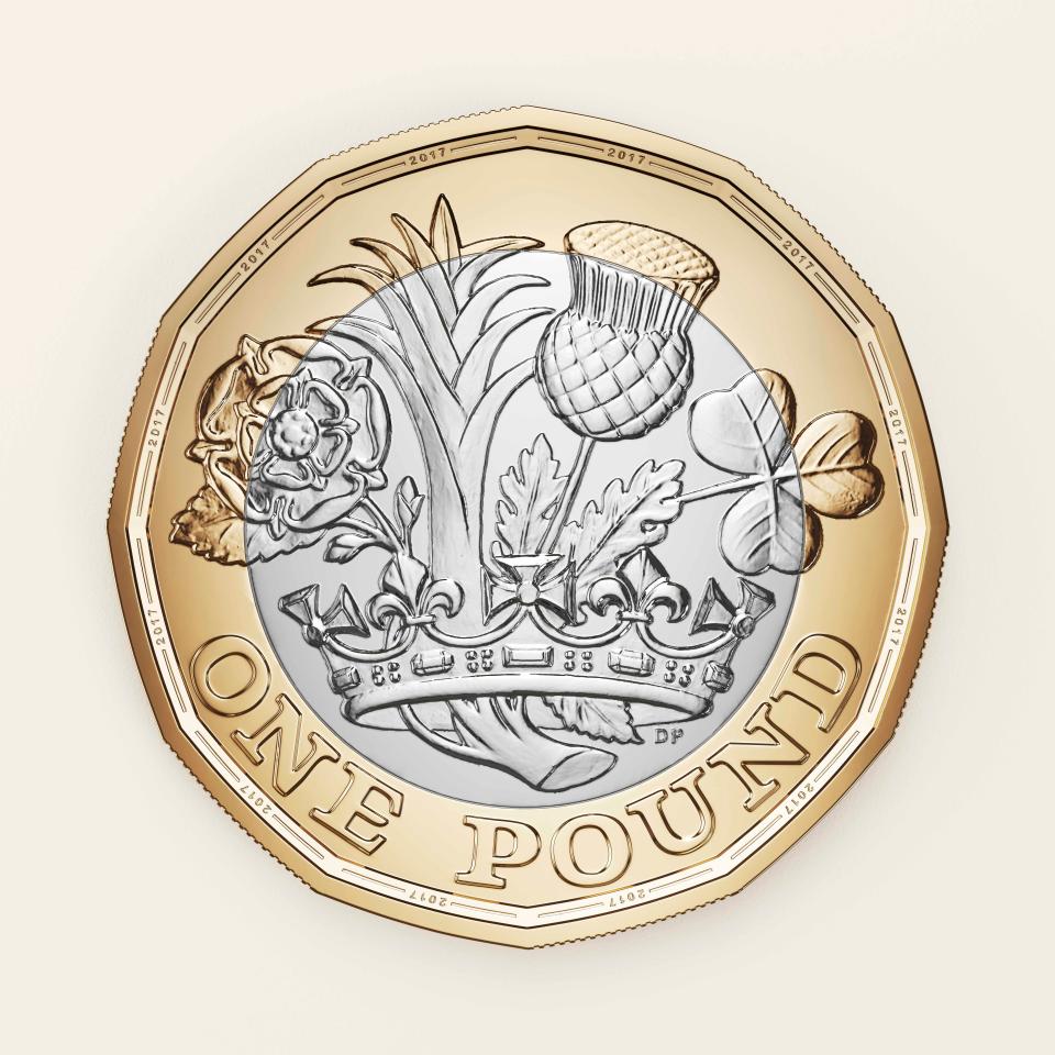HM Treasury are launching a new 12-sided one pound coin on 28th March 2017  - Credit: Kindred Agency