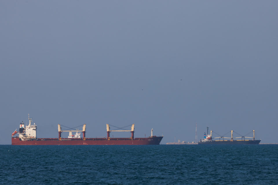 The bulk carrier, Lila II seen at sea on January 17, 2024 in Djibouti, Djibouti. (Getty Images)