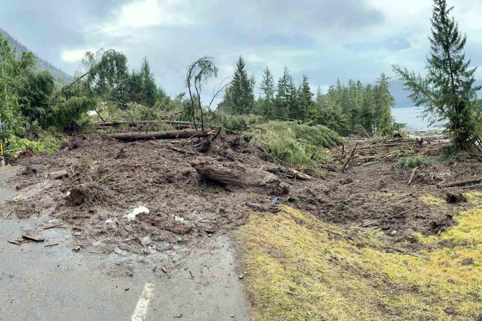 <p>City and Borough of Wrangell </p> Aftermath of deadly landslide in Wrangell, Alaska