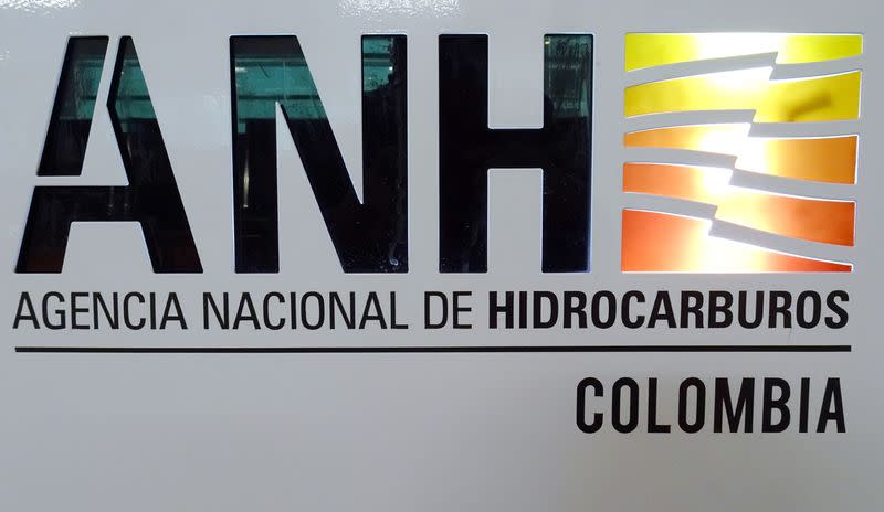 Foto de archivo. El logotipo de la Agencia Nacional de Hidrocarburos de Colombia (ANH), se ve en Bogotá