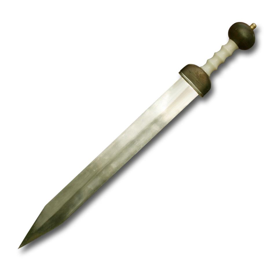 Replica Pompeii <em>gladius</em>. <em>Unknown author</em> <em>via Wikimedia Commons</em>