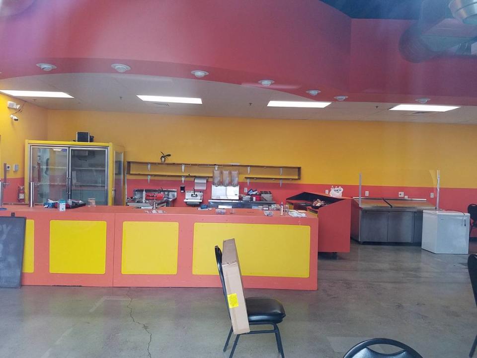 A peek through the window at the former Taqueria El Torito on a recent weekday revealed the same paint scheme and counter.