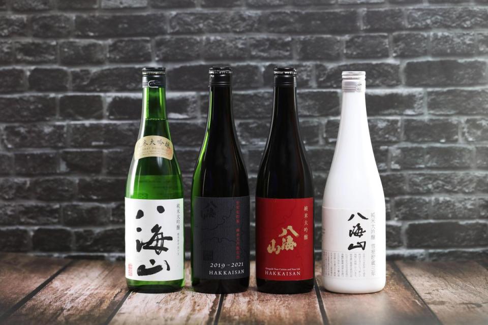 新潟清酒「八海山」看好台灣市場，推出多款重量級限定商品。（八海山提供）