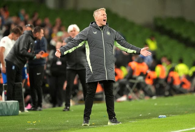 Republic of Ireland manager Heimir Hallgrimsson during Tuesday's defeat to Greece