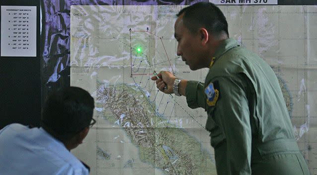 Search and rescue officials have widened their search area after evidence suggested the plane veered off course. Photo: AP