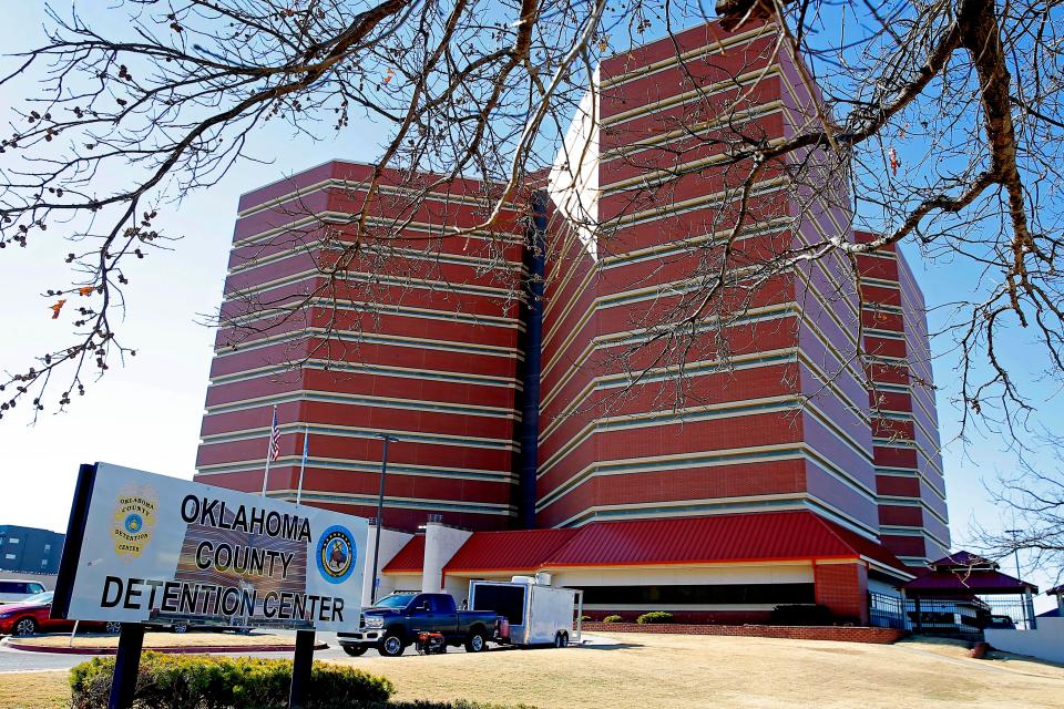 The Oklahoma County jail in Oklahoma City., Wednesday, Jan. 12, 2022.