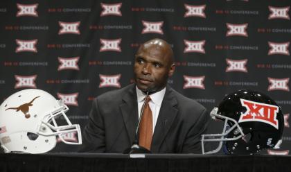 Charlie Strong is facing an uphill battle getting Texas back on track. (AP)