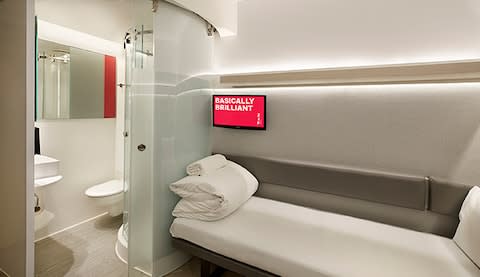 Complete with shower and toilet: what more do you need? - Credit: Premier Inn