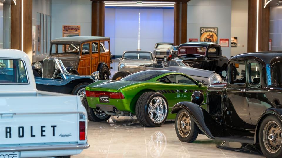 chip fooses garage at the savoy automobile museum