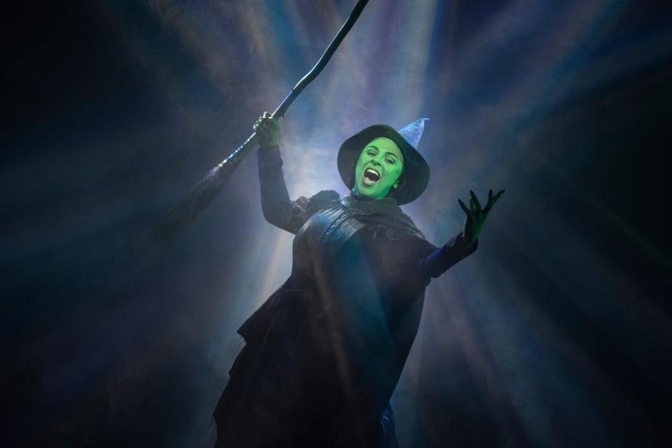 Olivia Valli as Elphaba in the National Tour of "Wicked."