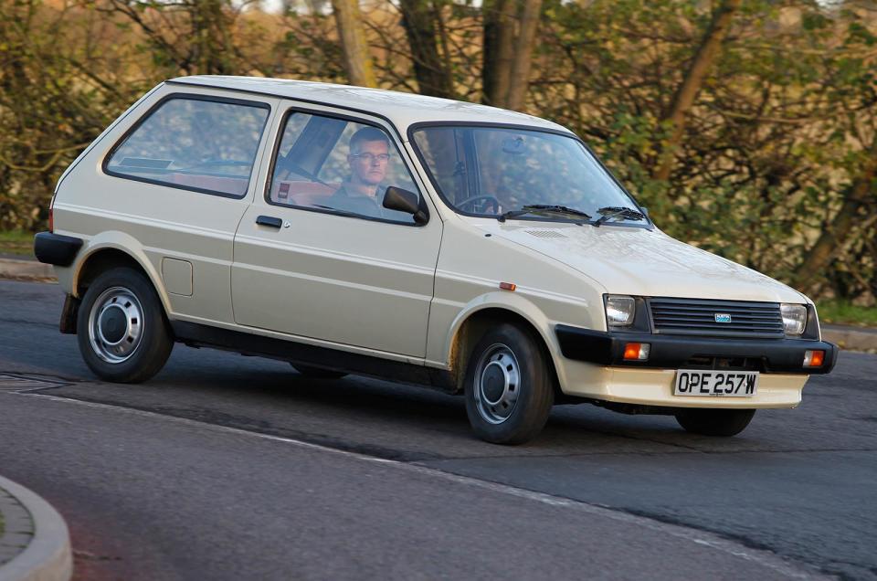 <p>‘A British car to the beat the world’ was the promise, and the Austin miniMetro was good enough to live up to the hype. A brilliant PR campaign saw the nation swept along on a <strong>wave of patriotism</strong>, while an association with Lady Di did the little Metro no harm. Around <strong>1.5 million </strong>were built before the revised Rover Metro arrived in 1991.</p>