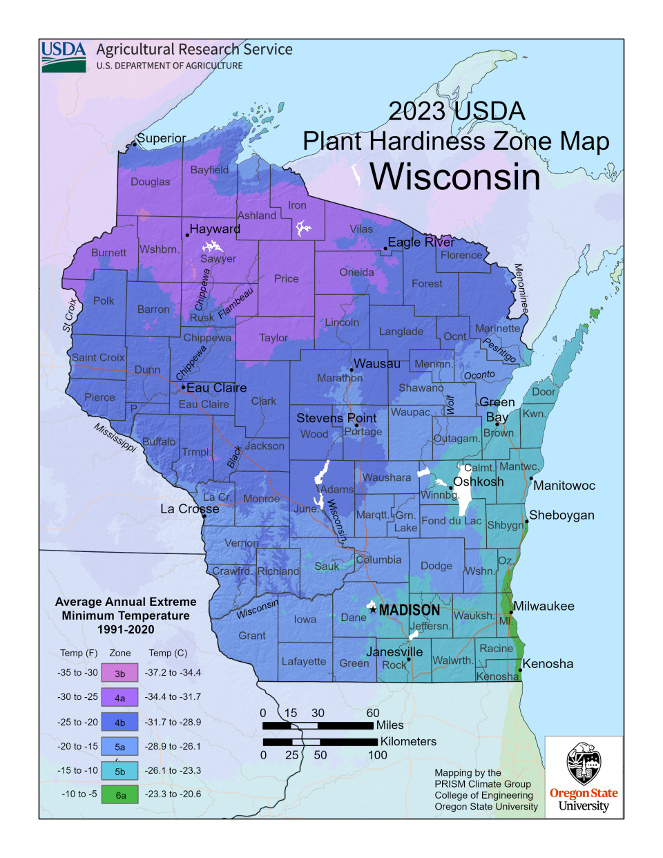In November, the U.S. Department of Agriculture released an updated Plant Hardiness Zone Map, which is the standard by which gardeners and growers can determine which perennial plants are most likely to thrive at a location.