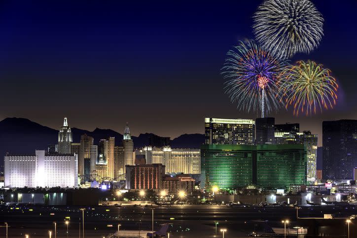 <p><strong>Las Vegas, Nevada</strong></p><p>Watch the 4th of July fireworks display at <a href="https://go.redirectingat.com?id=74968X1596630&url=https%3A%2F%2Fwww.vegas.com%2Fholidays-in-las-vegas%2Fjuly-4th%2F&sref=https%3A%2F%2Fwww.goodhousekeeping.com%2Fholidays%2Fg36685493%2Ffireworks-near-me%2F" rel="nofollow noopener" target="_blank" data-ylk="slk:The Red Rock Resort;elm:context_link;itc:0;sec:content-canvas" class="link ">The Red Rock Resort</a>. The Las Vegas pyrotechnics show calls you to celebrate this Independence Day with flair.</p>