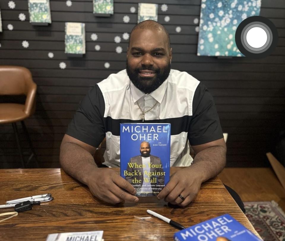 前美國國家橄欖球聯盟（NFL）球員麥可 · 奧赫（Michael Oher）。   圖：翻攝自麥可 · 奧赫（Michael Oher）Instagram。