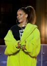 Rihanna on the catwalk after her Fenty show