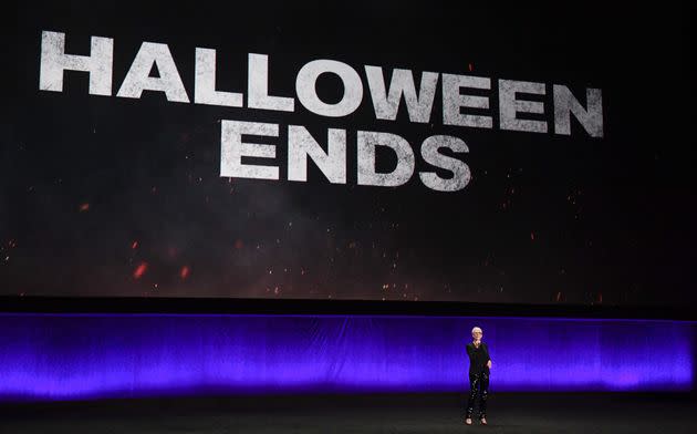 Curtis regales CinemaCon 2022 attendees after a special presentation in April for 