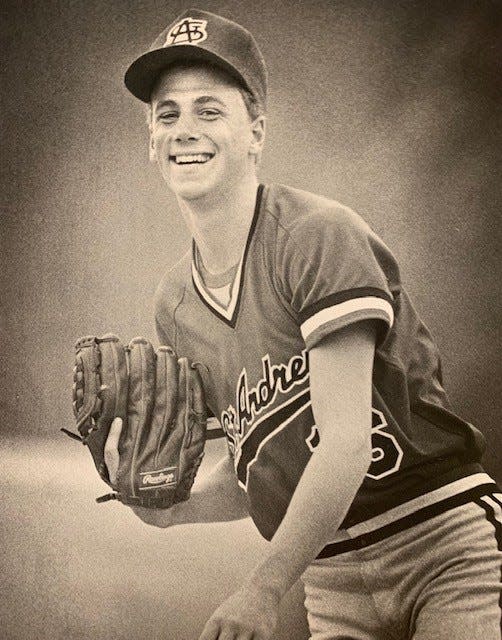 Bill Brakeley while pitching for St. Andrew's.