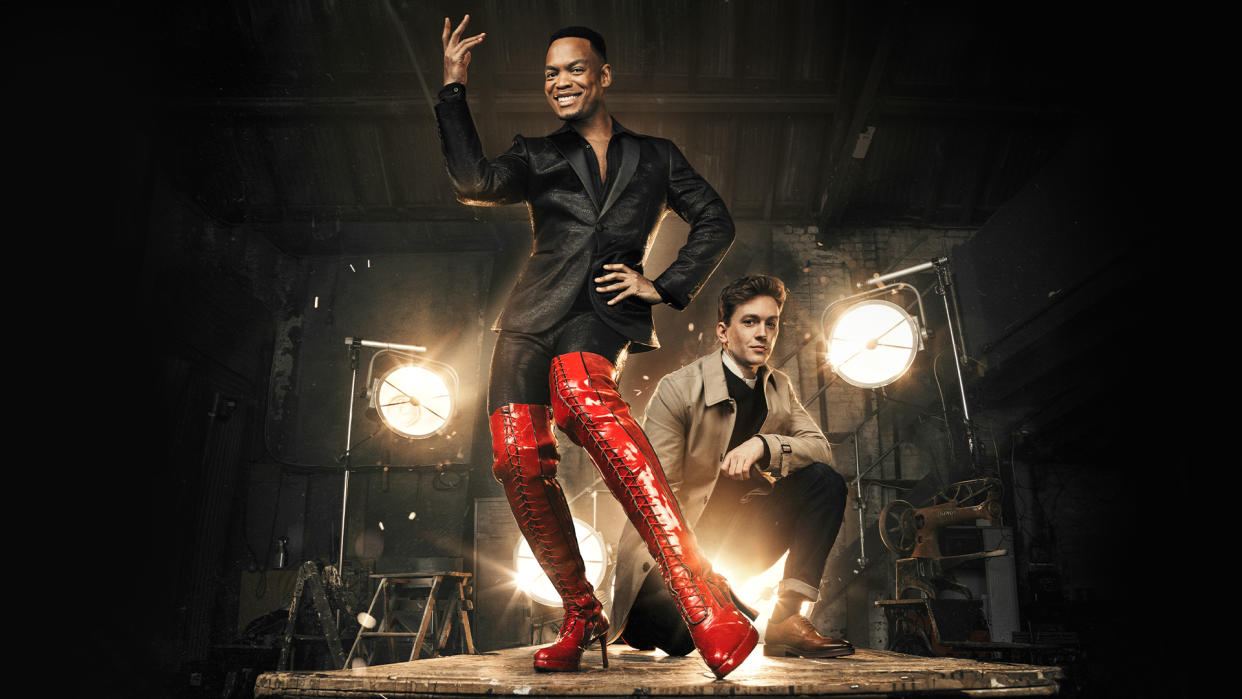 Kinky Boots stars Johannes Radebe and Dan Partridge (Ollie Rosser)