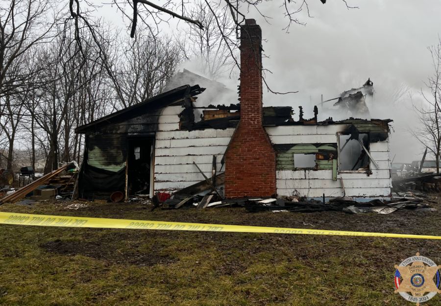 A house fire that left one woman dead is under investigation in Harrisonville, Missouri. (Photo Courtesy: Cass County Sheriff’s Office)