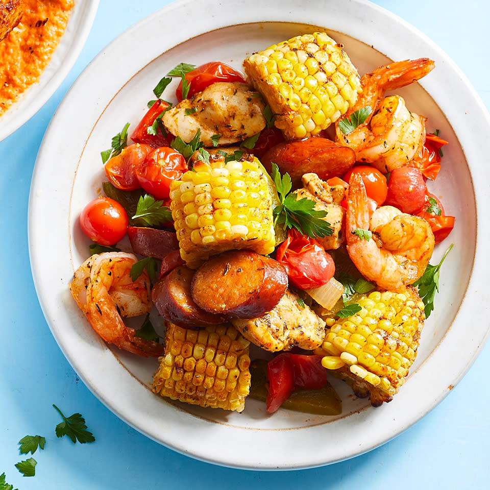 Sheet-Pan Chicken & Shrimp