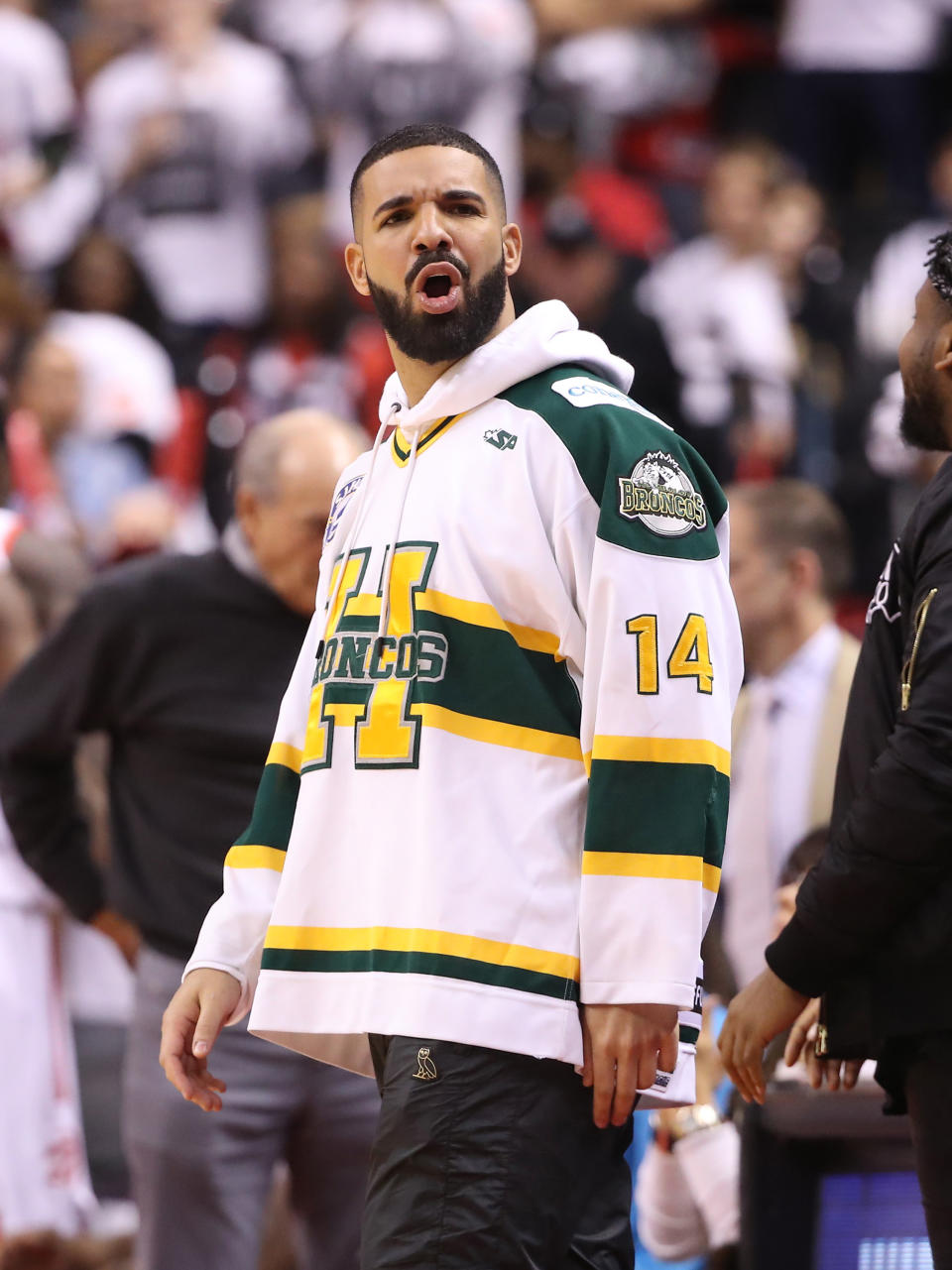 Drake at a sports event