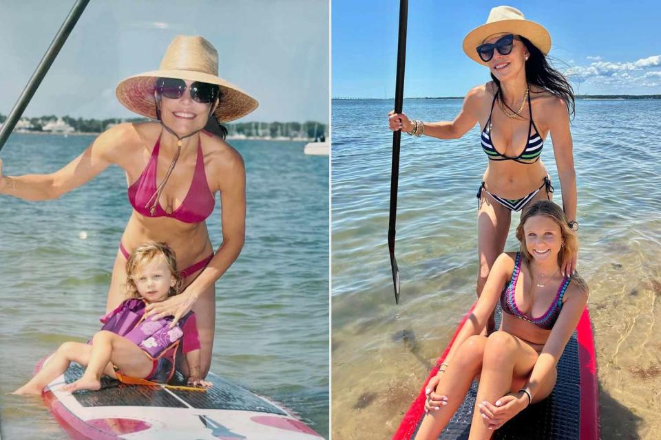 <p>bethenny frankel/instagram</p> Bethenny Frankel recreates an old photo with her daughter Bryn