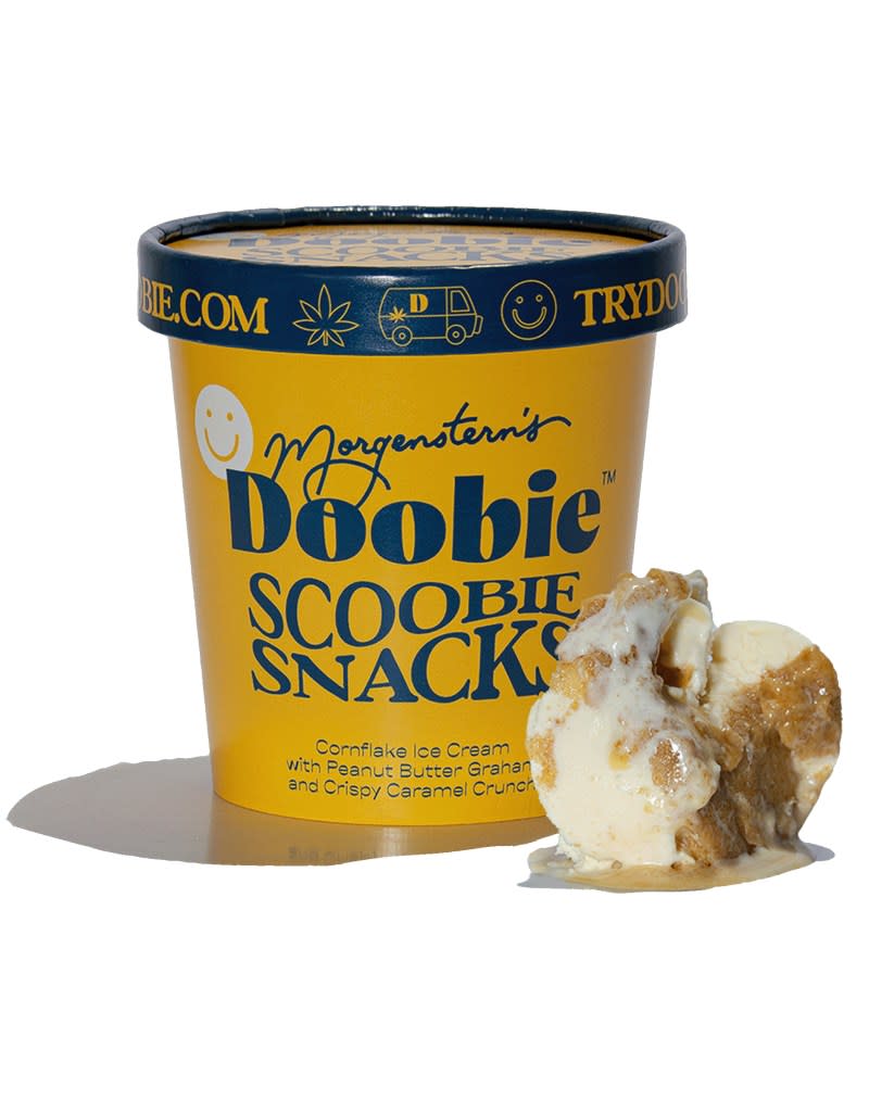 Customers who purchase a pint of Morgenstern’s ice cream will receive a complimentary pint of “Doobie Scoobie Snacks.”