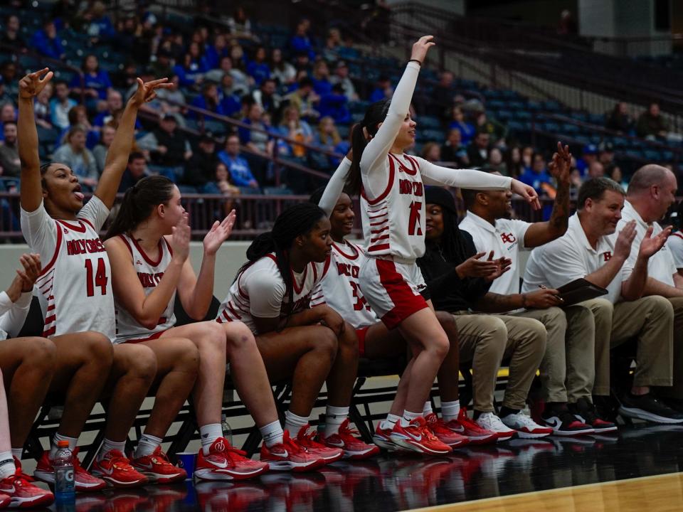 The Holy Cross Indians won their three district seeing games this season by an average of 34 points.