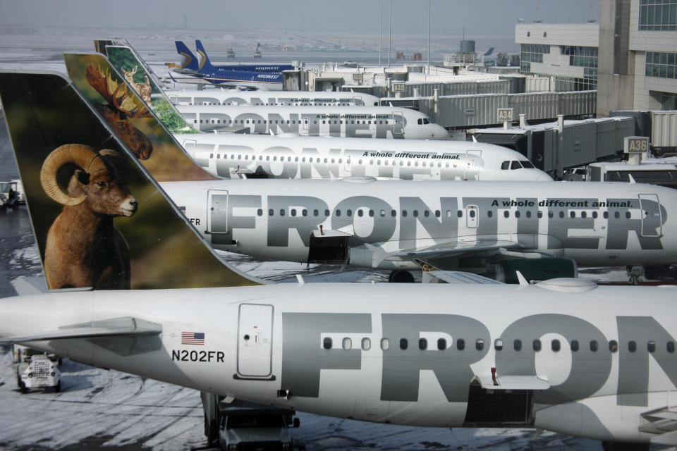 Frontier Airlines planes.