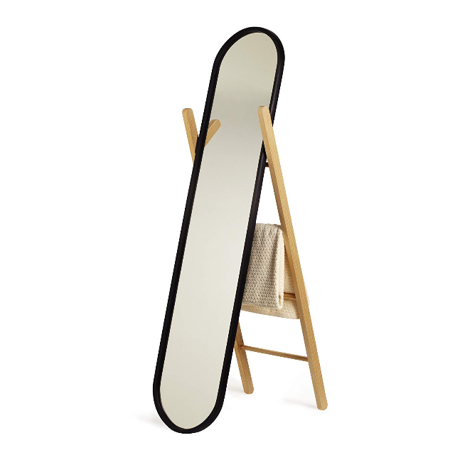 Umbra Hub Floor Length Mirror with Storage Rack