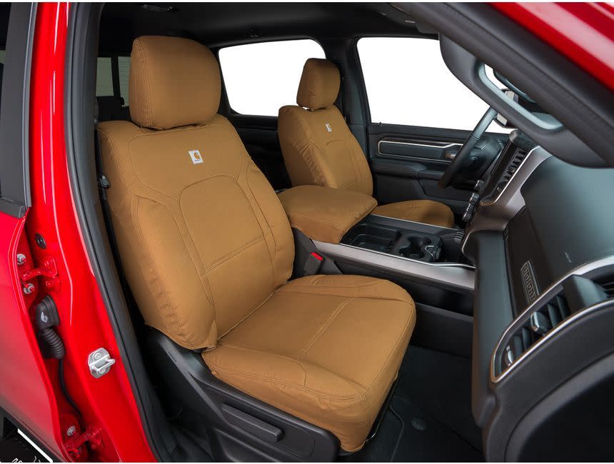 <p><a href="https://go.redirectingat.com?id=74968X1596630&url=https%3A%2F%2Frealtruck.com%2Fp%2Fcovercraft-carhartt-precision-fit-seat-covers%2F&sref=https%3A%2F%2Fwww.caranddriver.com%2Fcar-accessories%2Fa61476908%2Ffourth-of-july-automotive-car-truck-sales%2F" rel="nofollow noopener" target="_blank" data-ylk="slk:Shop Now;elm:context_link;itc:0;sec:content-canvas" class="link ">Shop Now</a></p><p>Covercraft Carhartt Precision Fit Seat Covers</p><p>realtruck.com</p><p>$389.00</p>