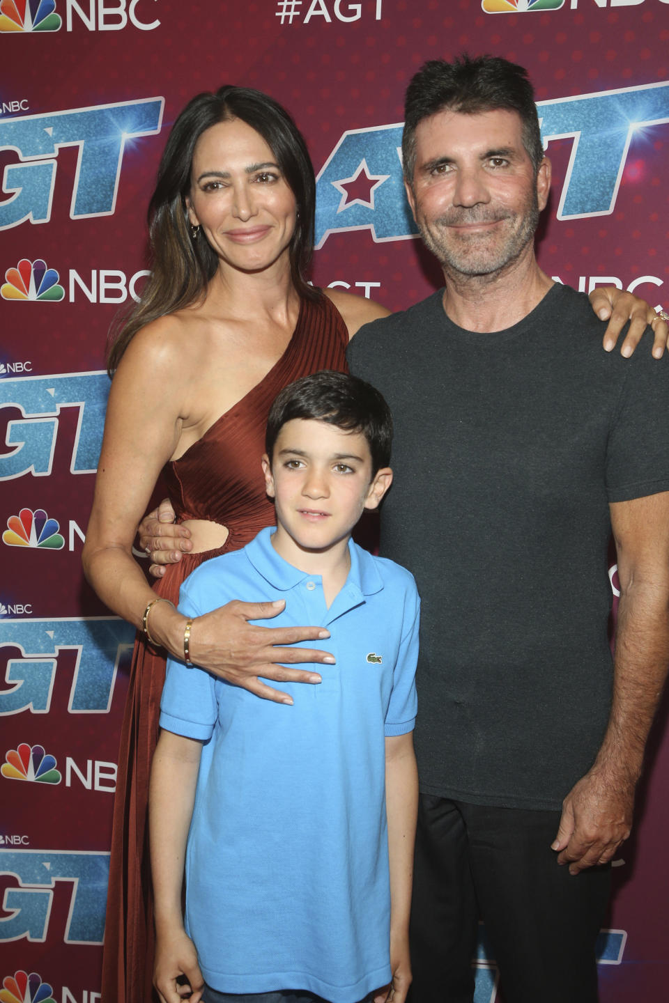 PASADENA, CA - SEPTEMBER 13: Lauren Silverman, Simon Cowell and Eric Cowell at America's Got Talent Season 17 Live Show finals at the Sheraton Pasadena Hotel on September 13, 2022 in Pasadena, California. Credit: Faye Sadou/MediaPunch /IPX