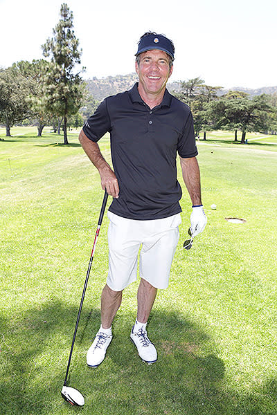 The star of 'Any Given Sunday' and 'The Day After Tomorrow' was once a scratch golfer and was named Hollywood’s best player by Golf Digest in 2005. However, his handicap has since blown out to 6 and he has a concerning tendency to wear shorts on the golf course.