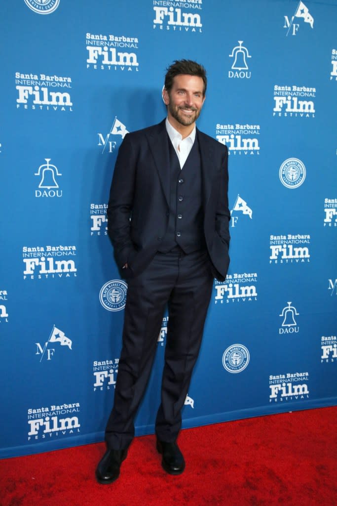 Bradley Cooper attends the 39th Annual Santa Barbara International Film Festival at The Arlington Theatre on February 08, 2024 in Santa Barbara, California.