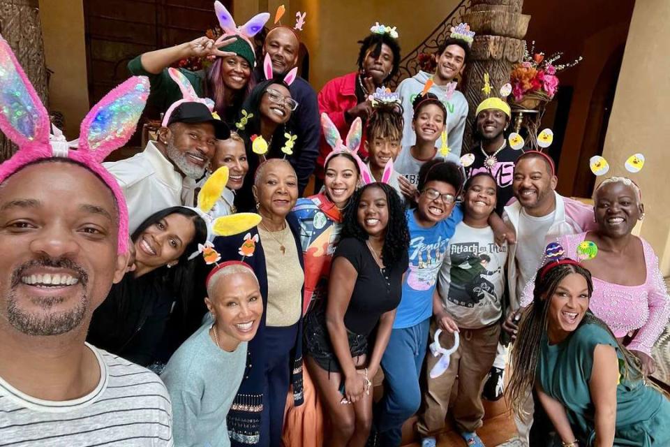 <p>Instagram/willsmith</p> Will Smith celebrates Easter 2024 with his family