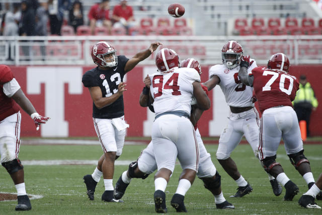 White Beats Tua Tagovailoa, Crimson in 2019 Alabama Spring Game