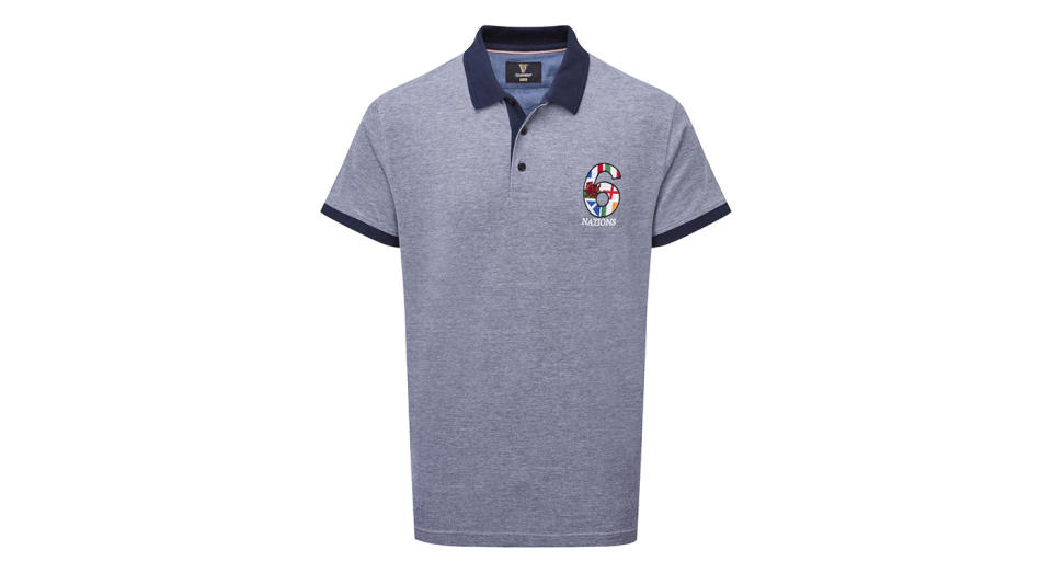 Guinness Short Sleeve 6 Nations Birdseye Polo Shirt 