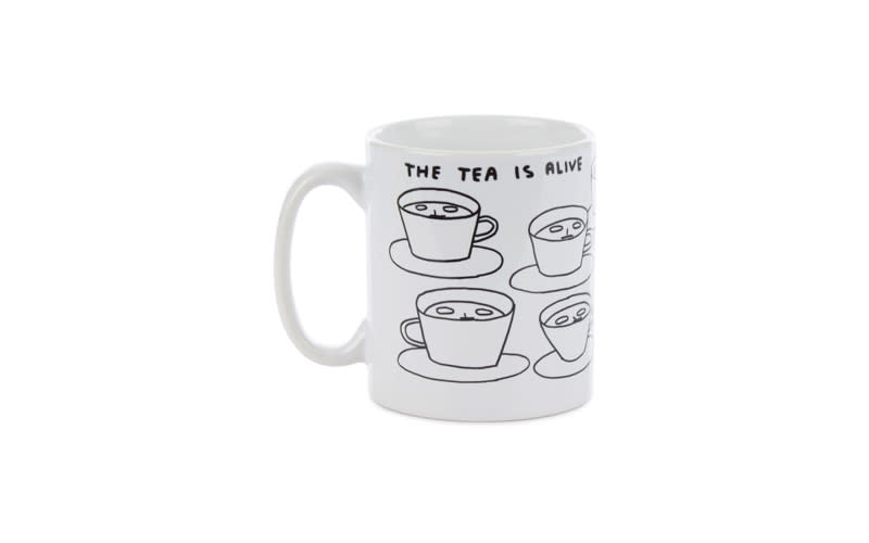 <p><a rel="nofollow noopener" href="https://shop.tate.org.uk/david-shrigley-the-tea-is-alive-mug/21802.html" target="_blank" data-ylk="slk:Tate Shop, £10;elm:context_link;itc:0;sec:content-canvas" class="link "><em>Tate Shop, £10</em></a> </p>