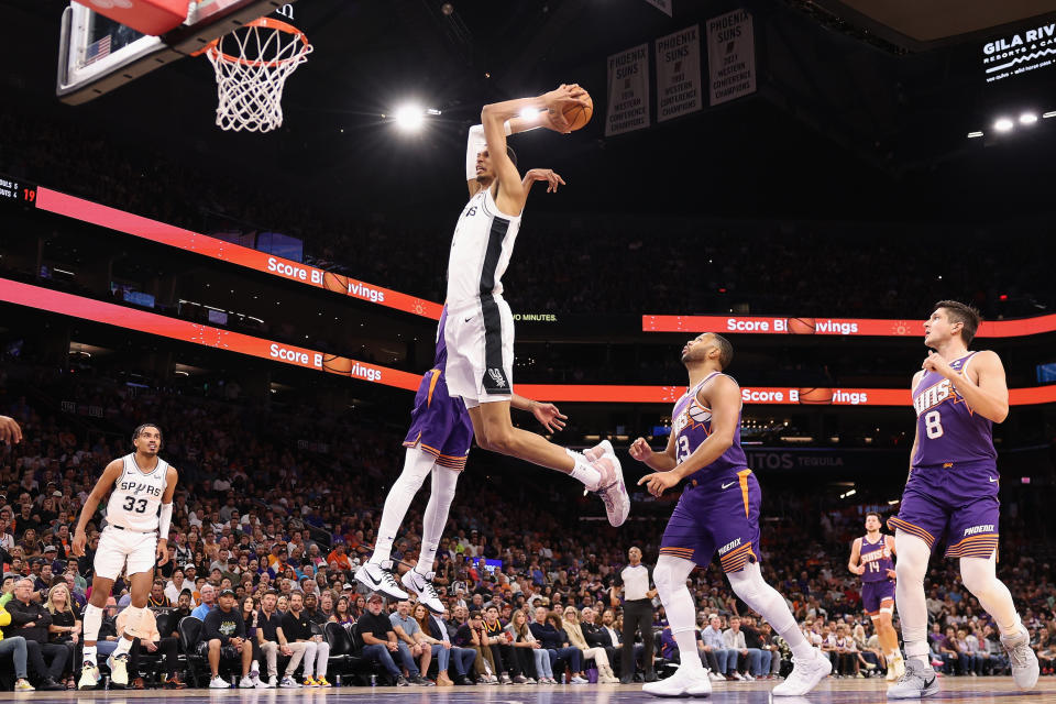 Air Wemby. (Christian Petersen/Getty Images)